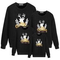 Christmas Dwarf Creative Funny Print Crew Neck Top