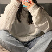 Long Sleeve Top Coat Versatile Korean Version Loose Thin Lazy Style