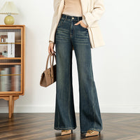Women's Stretch Jeans High Waist Flared Pants