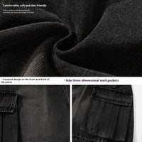 Summer New Loose Side Three-dimensional Large Pocket Leisure Fifth Pants