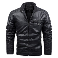 New Style Men's Velvet Thickened Stand Collar Casual Fashion