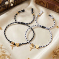 Love Cross Braided Rope Bracelet