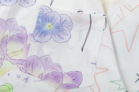 Graffiti Flower Butterfly Printed Shirt Men