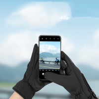 Men's Fashionable Warm Fleece Touch Screen Riding Gloves