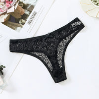 Lace Sexy Solid Color See-through Cotton Shorts