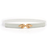 Fashion Leaf Thin Belt Female Ornament Waist Seal