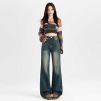 Women's Slimming And Straight Narrow Version Mop Pants