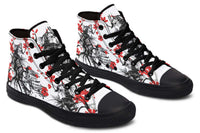 Printed Couple High-top Canvas Shoes
