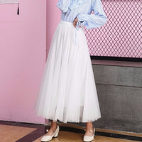 3-layer Tulle Skirt Women's Tulle Large Swing Student Skirt