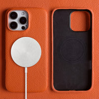 Lychee-pattern Genuine Leather Phone Case