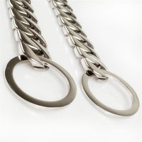 Neck P Chain Ring Mirror Polished Dog Necklace