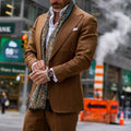 Casual Striped Men's Suit Jacket