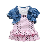Girls Infant Cute Vest And Sleeveless Dress