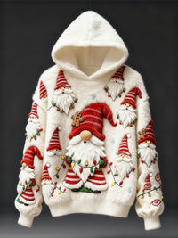 Womens Printed Hoodie Solid-Color Hooded Sweatshirt Top