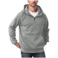 Men's Fashionable All-Match Multi-Color Half-Zip Hoodie