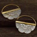 Simple Retro Fan-Shaped Womens Earrings