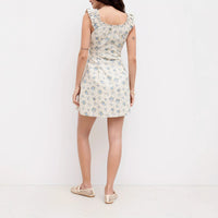 Women's Slim-fit Floral Slip Dress Sleeveless