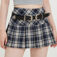 American Plaid A-line Skirt For Women