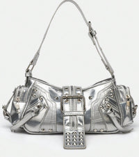 Motorcycle Punk Rivet Retro Womens Crossbody Bag