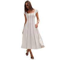 Women's Fashionable Printed Sexy Backless Slip Dress