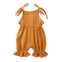 Summer Baby Cotton And Linen Jumpsuit