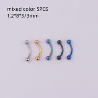 316L Medical Stainless Steel Spherical Eyebrow Nail Eyebrow Ring