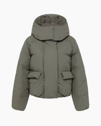 Detachable Hooded Zip-up Cotton Coat