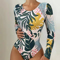 Women's Printed Bikini Split Backless Fashion Tight One-piece Swimsuit