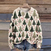 New Casual Fashion 3D Printed Christmas Printed Sweater