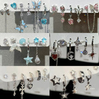 6-Piece Sweet  Cool Butterfly Stud Earring Set