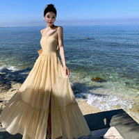 Fashionable Backless Strap Dress For Women