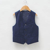 Children's Black Waistcoat Little Boy Performance And Show Clothing
