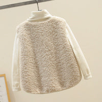 Version Fur Vest Granule Fleece Shoulder Jacket