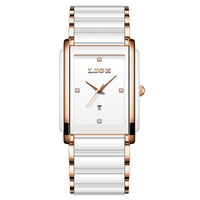 Fashion Ceramic Stainless Steel Couple Watches Quartz Watch