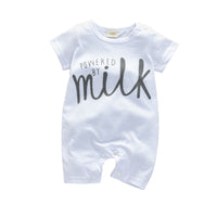 Monogrammed Cotton Short-sleeved Full-body Hacihah Style