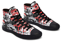 Printed Couple High-top Canvas Shoes