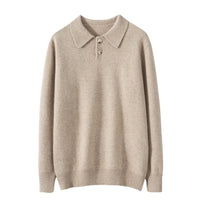 Men's Knitted Autumn And Winter Leisure Long Sleeve Pullover Top