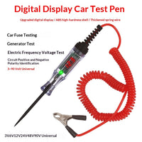 LED Test Light Car Digital Display Car Test Pen