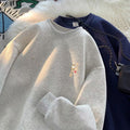 Men's And Women's Pure Cotton Crewneck Sweatshirt