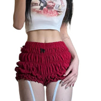 Women's Low-Waist Sport Pleated Shorts New Summer Style