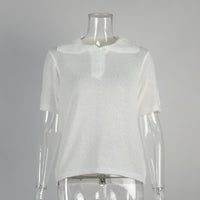 Polo Hollow Knitted Short-sleeved Shirt