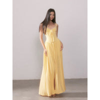 New Lace Knit Slip Dress With Slit