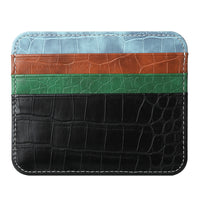 Ultra-thin Double-sided Large Capacity Leather Card Bag