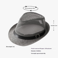 Straw Beach Summer Sun For Men And Women Sun-protective Fedora Panama Hat