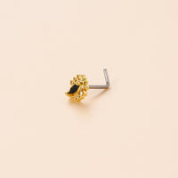 Vintage Zircon Stainless Steel Nose Nail