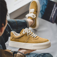 Harajuku Style For Students Sports Casual Lace-up Suede Shoes