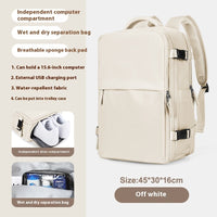 Backpack Women's Large Capacity Travel Men's Business Trip Can Be Expanded