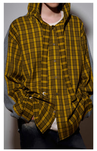 Cotton Hooded Cloak Shirt For Men And Women