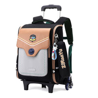 Primary School Student Trolley Schoolbag Detachable Backpack