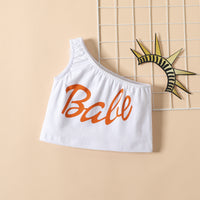 Tank Top Flared Pants Suit Girls Summer Independence Day